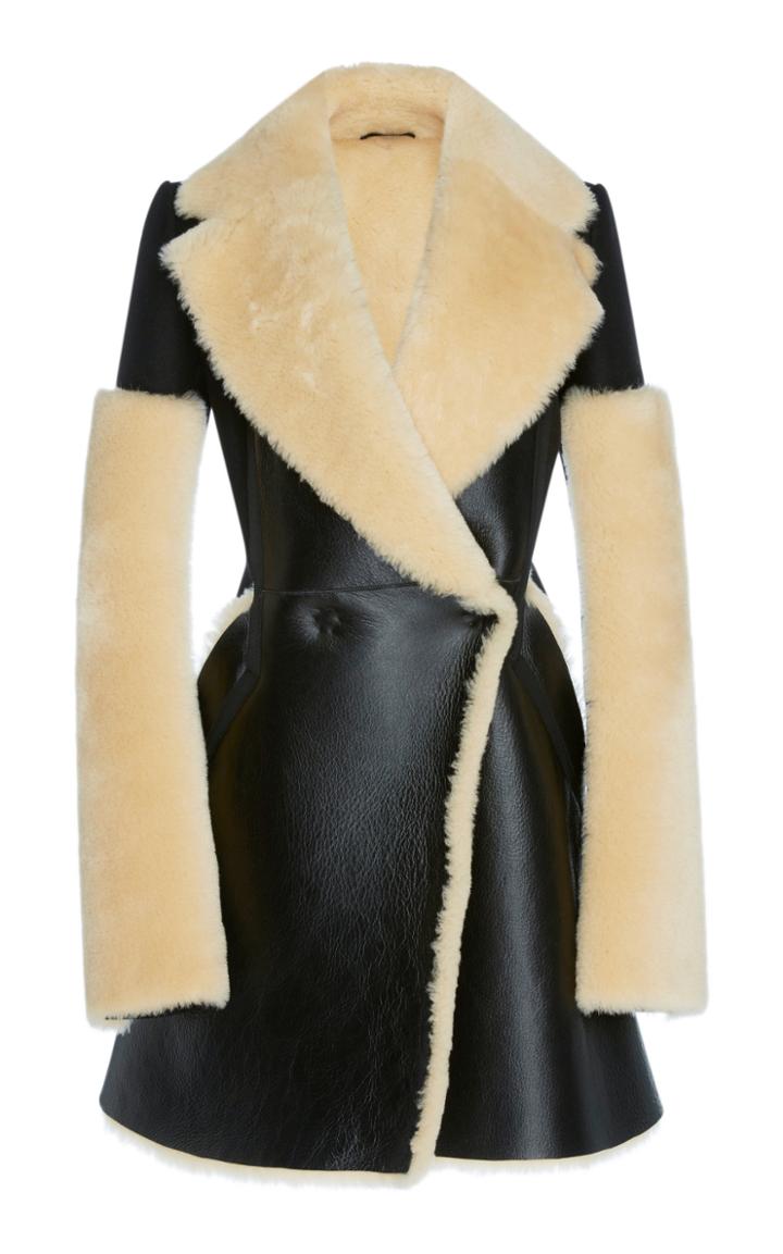 David Koma Shearling Coat