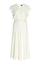 Proenza Schouler Gathered Stretch-cotton Poplin Midi Dress