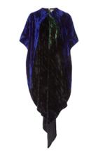 Christopher Kane Crushed Velvet Contrast Dress