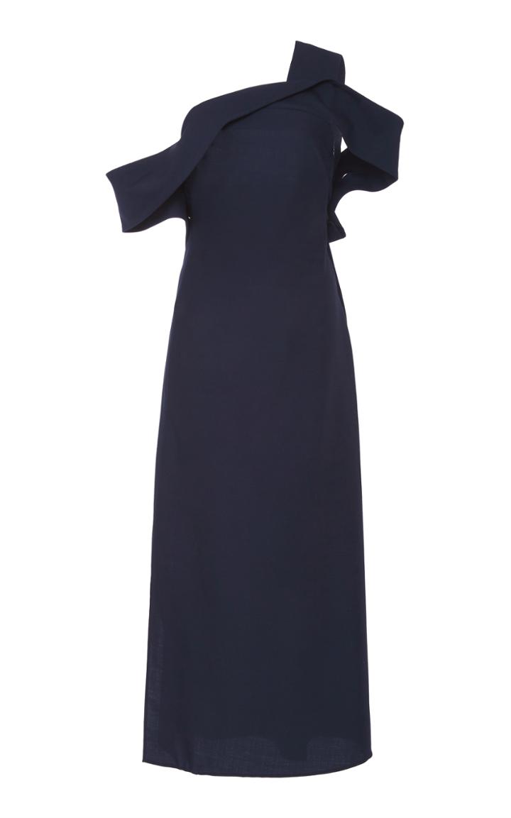 Victoria Beckham Folded Bandeau Midi