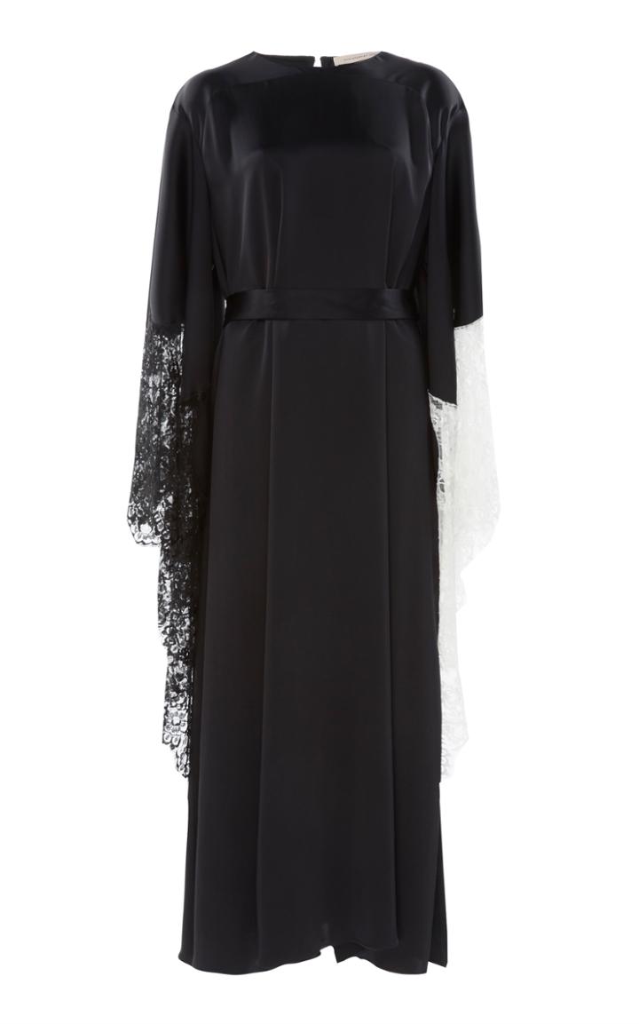 Christopher Kane Lace Trim Satin Dress