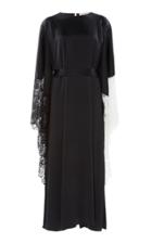 Christopher Kane Lace Trim Satin Dress