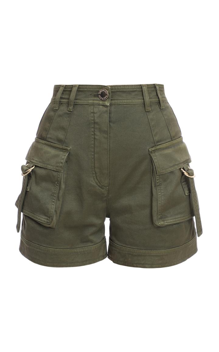 Balmain Stretch High-rise Cargo Shorts