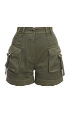Balmain Stretch High-rise Cargo Shorts