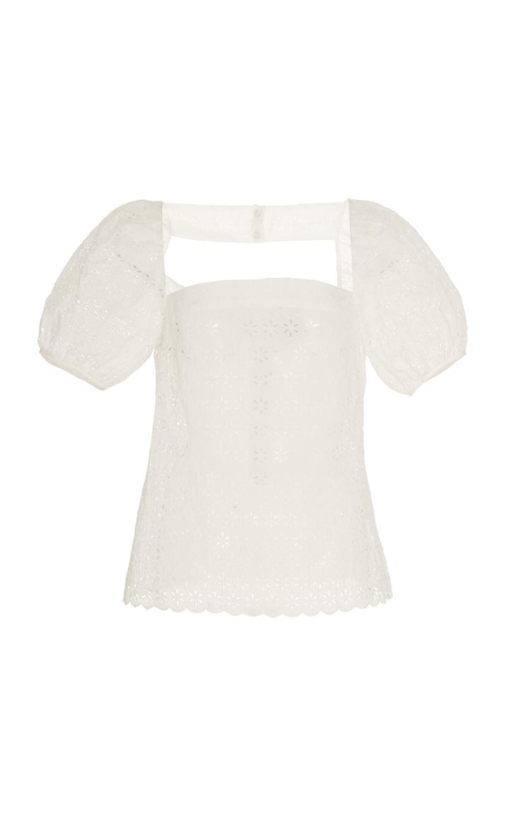 Markarian Emilio Eyelet Top