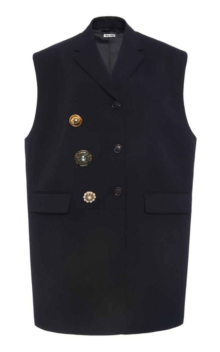 Miu Miu Oversized Cady Vest