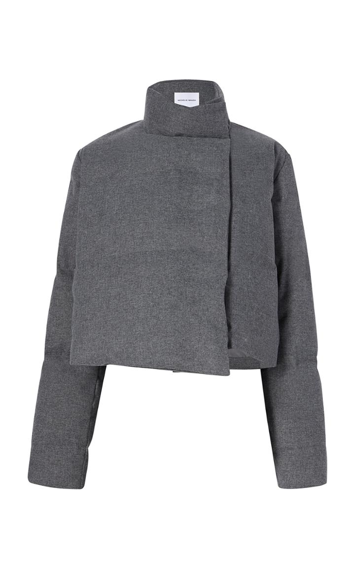 Michelle Waugh Khirma Cropped Shell Puffer