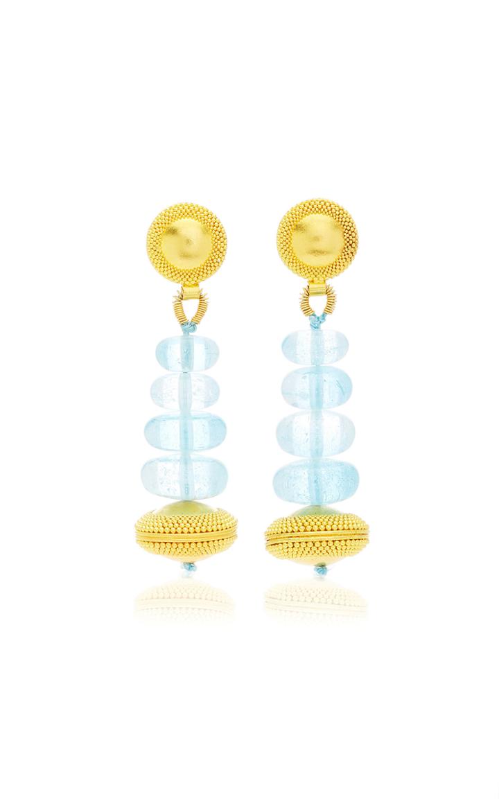 Moda Operandi Loren Nicole 22k Yellow Gold Golden Drop Earrings