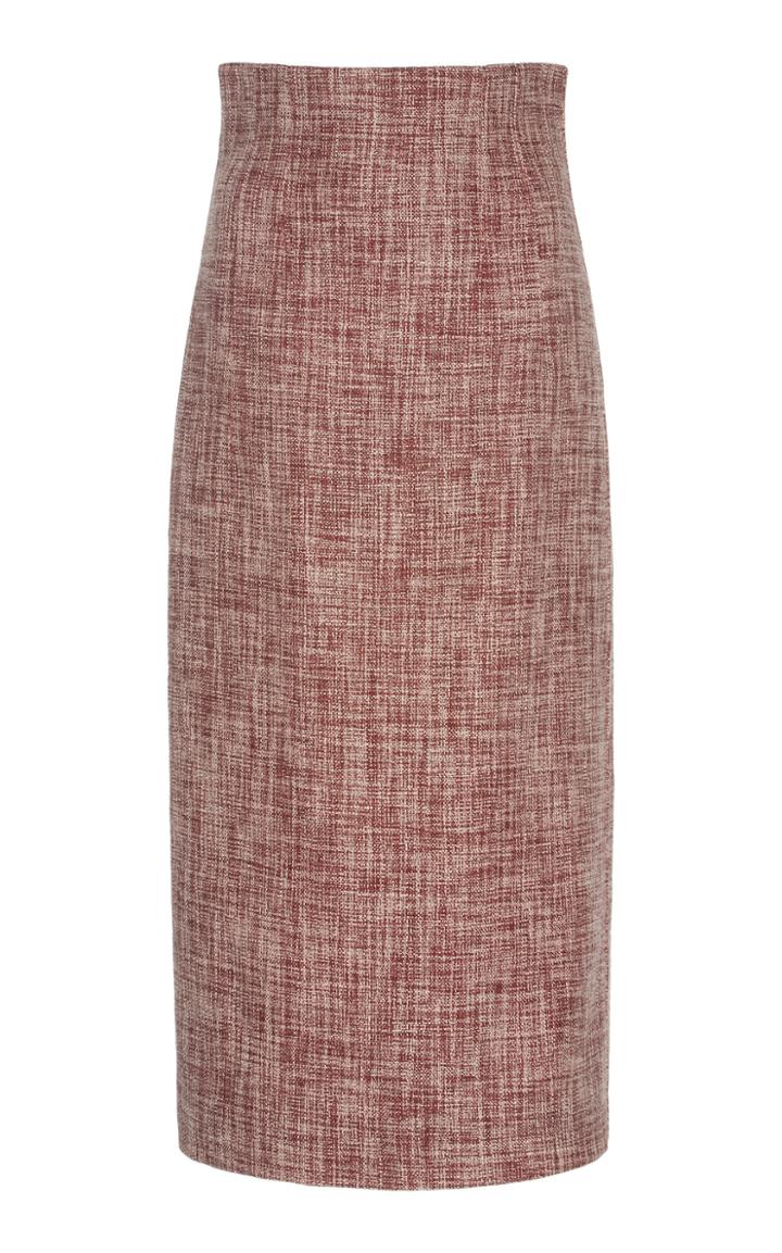 Victoria Beckham Linen-blend Pencil Skirt