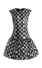 Moda Operandi Rodarte Checkered Sequined Dress Size: 0
