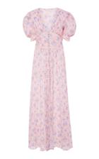 Loveshackfancy Stacy Floral-print Cotton-voile Midi Dress