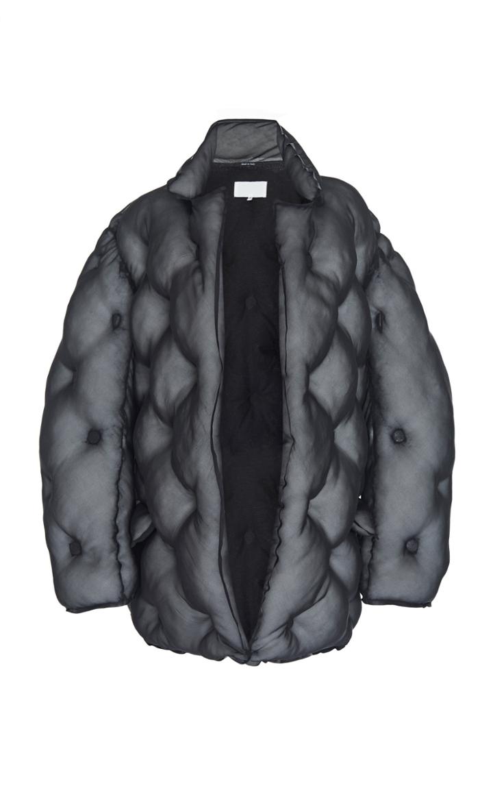 Maison Margiela Belted Silk Puffer Jacket