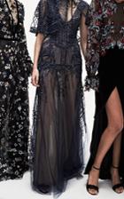 Monique Lhuillier Embroidered Bolero