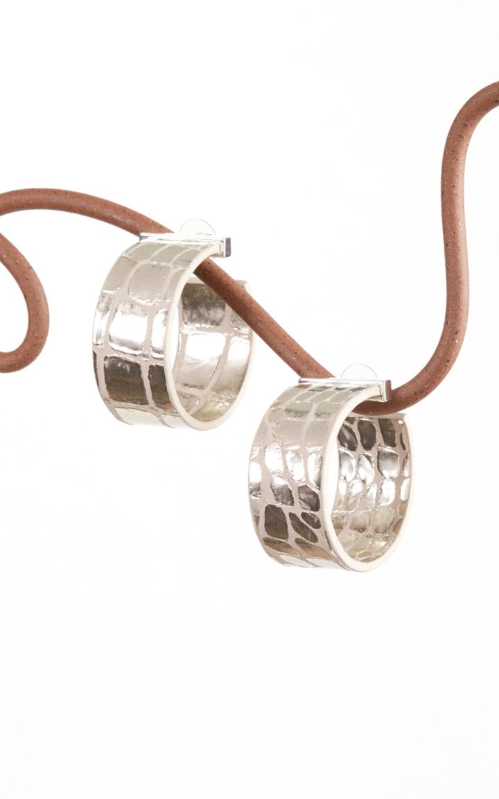 Moda Operandi Cult Gaia Adele Embossed Leather Earrings