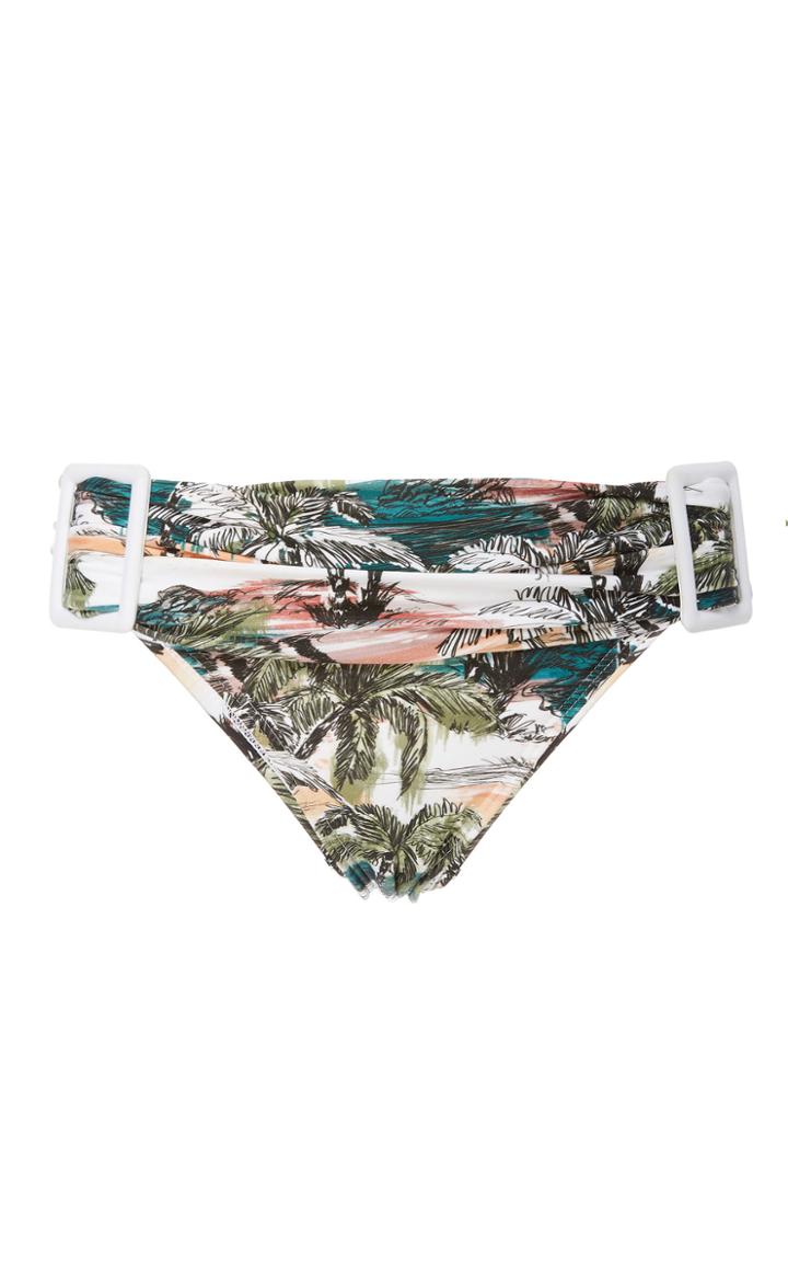 Agua De Coco Buckled Bikini Bottoms