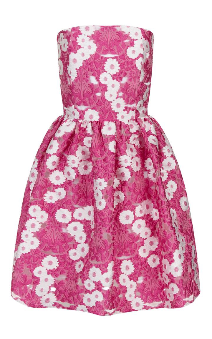 Malene Oddershede Bach Florid Strapless Dress