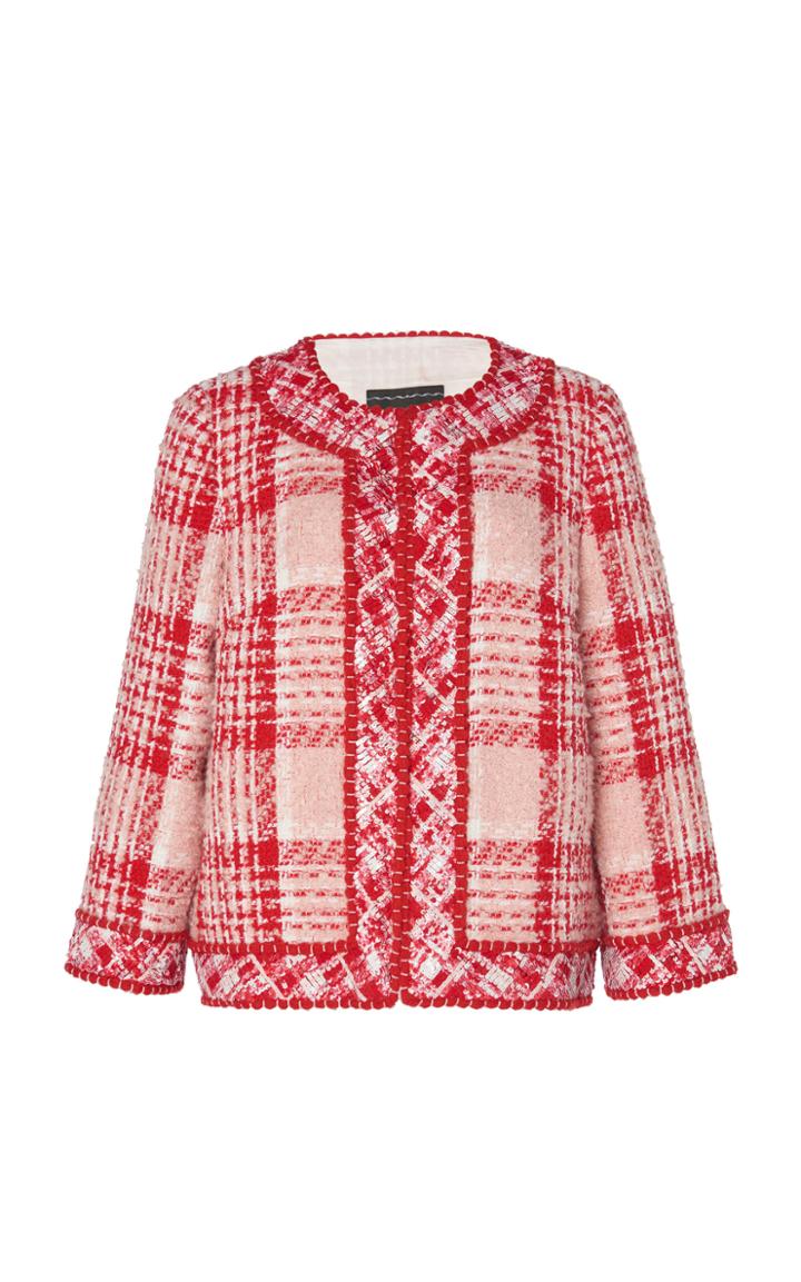 Andrew Gn Checked Tweed Jacket