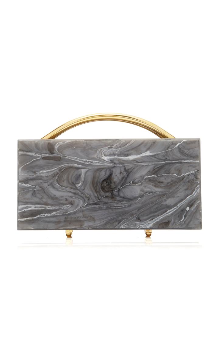L'afshar M'o Exclusive Eugene Medium Acrylic Box Clutch