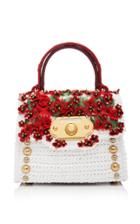 Dolce & Gabbana Welcome Floral-appliqud Leather Bag