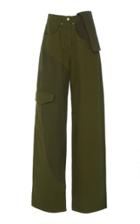 Jacquemus Le Jean De Nimes Two-tone Cotton-twill Wide-leg Pants
