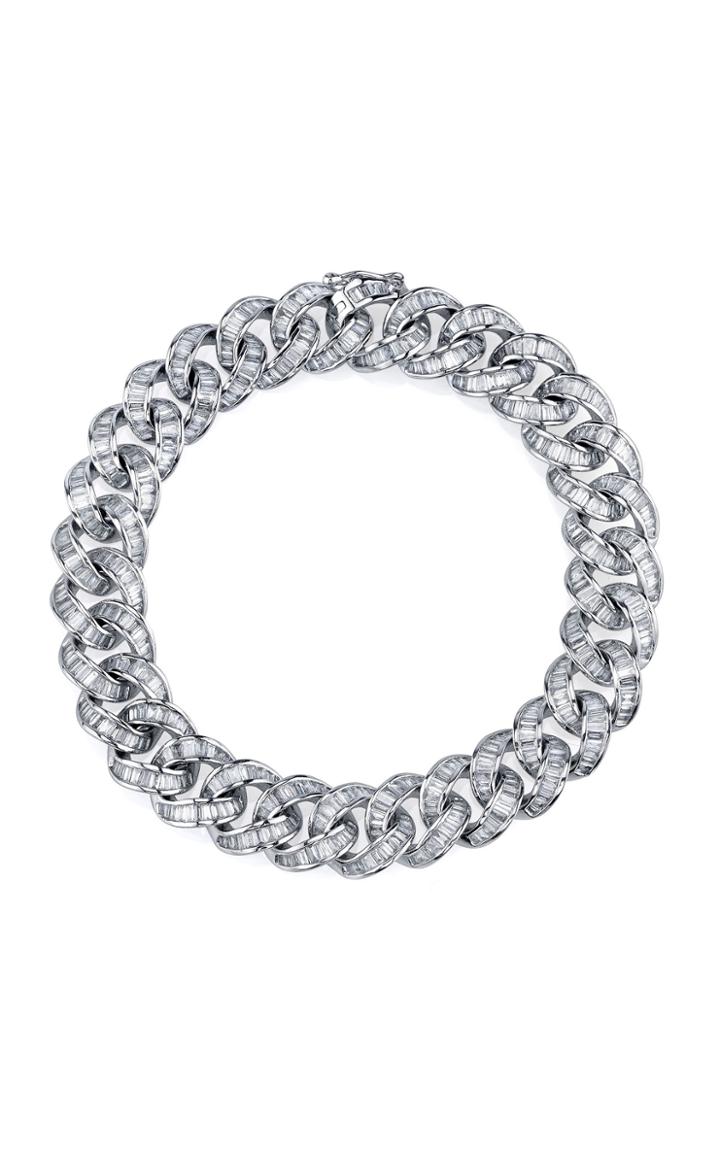 Moda Operandi Shay 18k White Gold Full Baguette Link Bracelet
