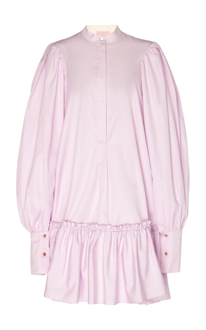Roksanda Deva Peplum Cotton Shirt Dress