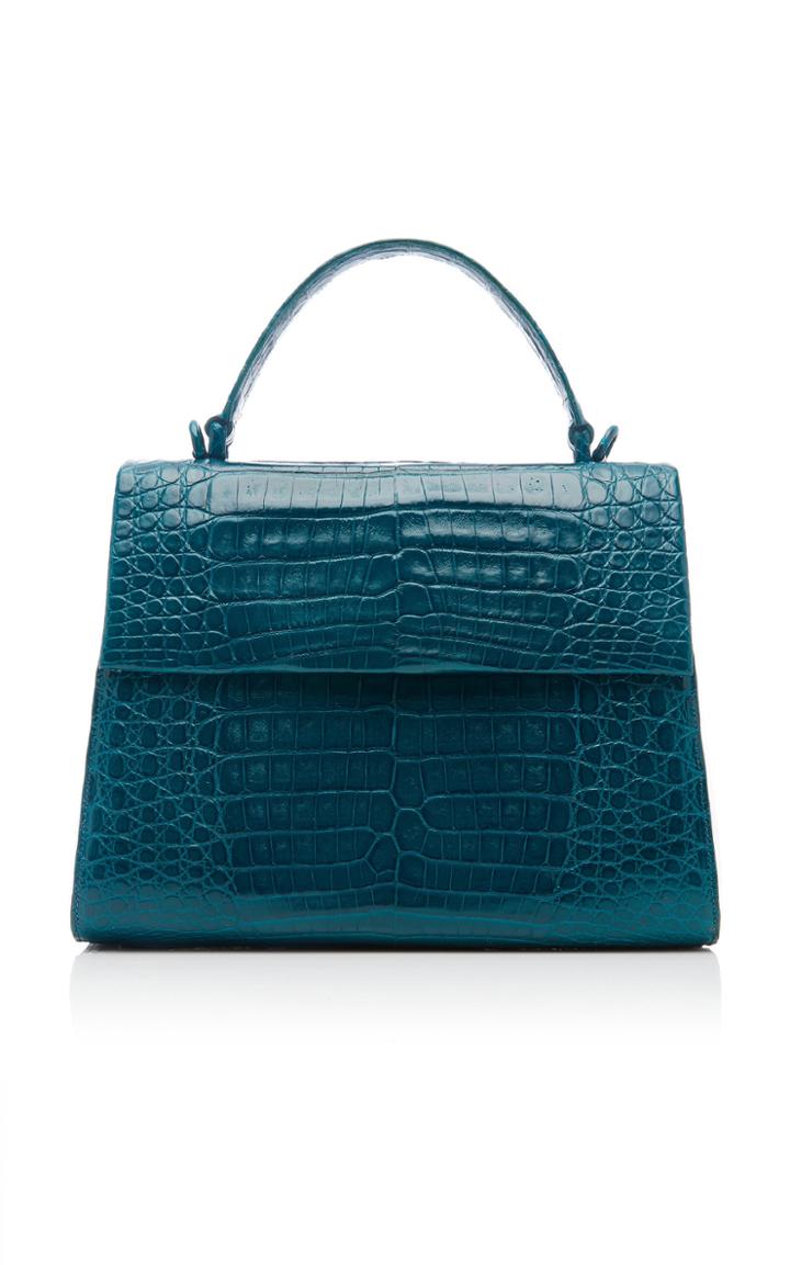Nancy Gonzalez Lexi Crocodile Top Handle Bag