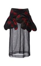 Simone Rocha Wiggle Flower Satin Padded Patchwork Skirt