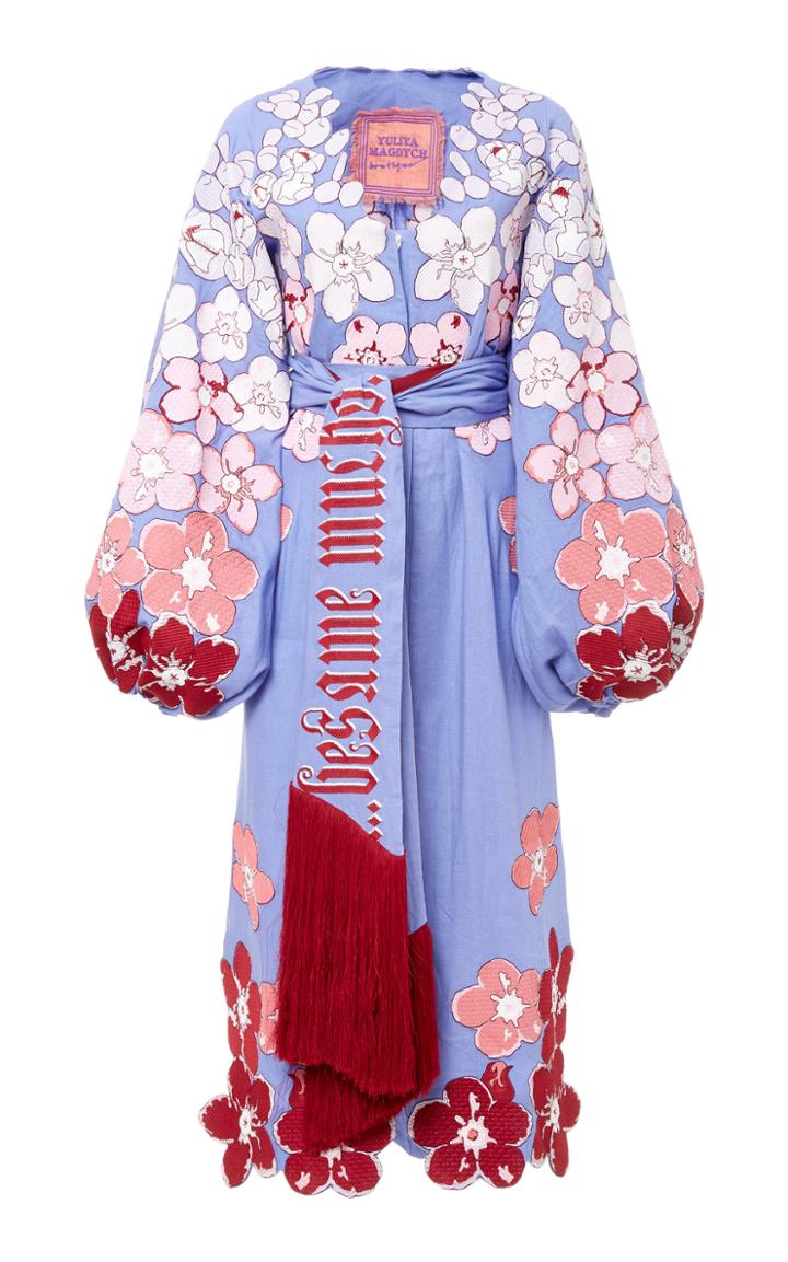 Yuliya Magdych Besame Mucho Fully Embroidered Caftan