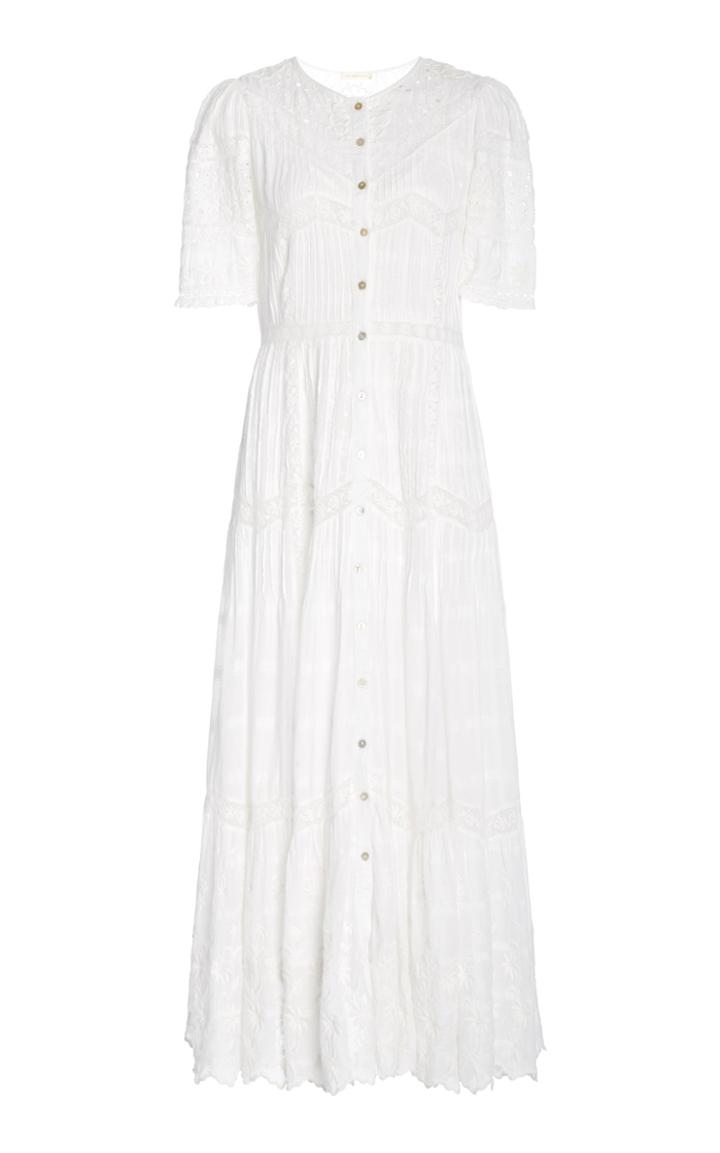 Loveshackfancy Rosita Broderie Anglaise Cotton-voile Maxi Dress