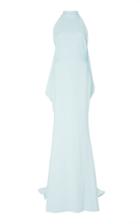 Christian Siriano Draped Halter Gown