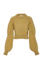 Tibi Tube Yar Sweater Open Back Cropped Pullover