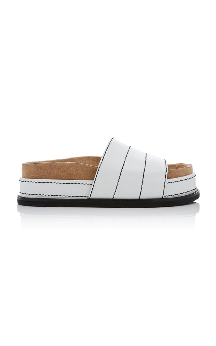 Proenza Schouler Leather Platform Slides