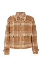 Ralph Lauren Harvick Plaid Wool And Cashmere-blend Jacket