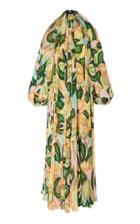 Richard Quinn Fruity Printed Chiffon Gown