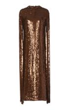 Moda Operandi Valentino Fringed Silk Sequin Midi Dress
