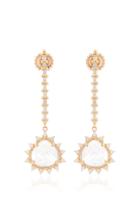 Kathryn Elyse 18k Rose Gold Moonstone And Diamond Earrings