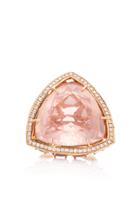 Karma El Khalil Horizon Rose Quartz And Opal Ring