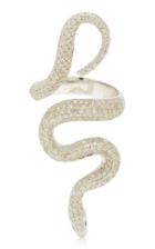 Lynn Ban Jewelry Pave Snake Ring