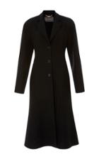 Versace A-line Double Wool Coat