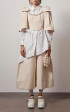 Moda Operandi Simone Rocha Sculpted Cotton-twill Wide-leg Pants
