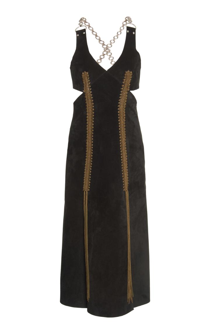 Proenza Schouler Suede Crochet Dress