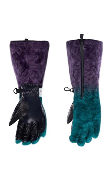 Moncler Genius 3 Moncler Grenoble Genius Padded Tech-shearling Gloves
