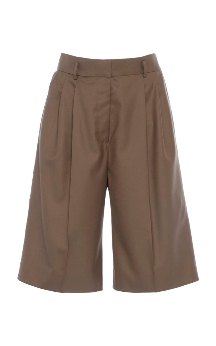 Moda Operandi Petar Petrov Hew High-rise Crepe Shorts Size: 36