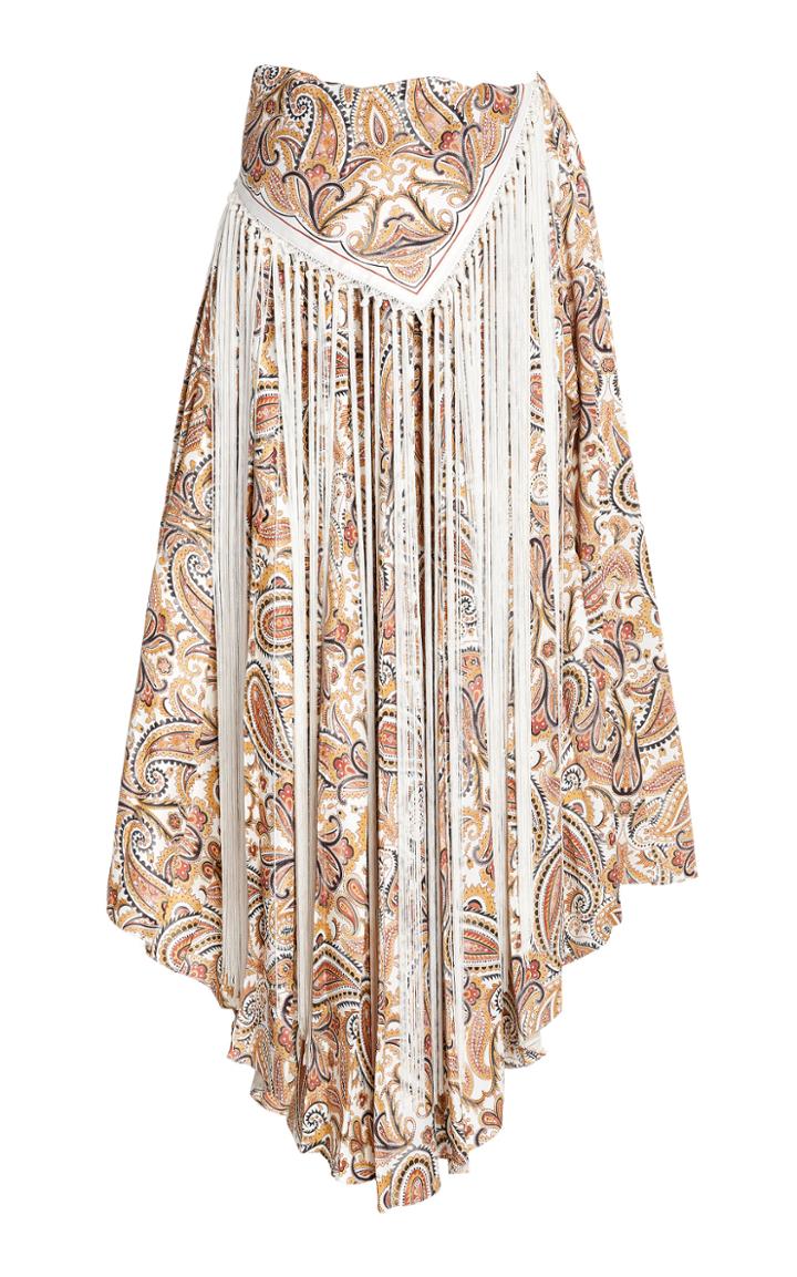 Moda Operandi Jonathan Simkhai Tatum Printed Paisley Skirt