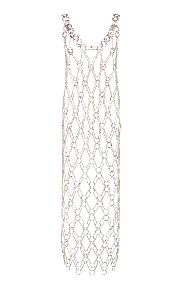 Paco Rabanne Chain-link Circular Maxi Dress