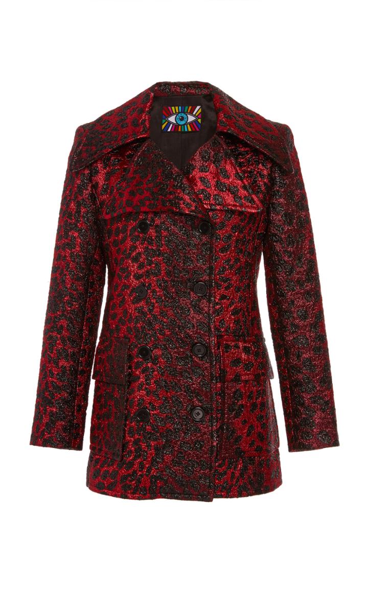 Libertine Night Leopard Peacoat