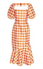 Moda Operandi Markarian Dioneo Shantung Asymmetrical Flounce Dress Size: 0