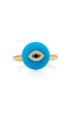 Noush Jewelry Coexist 18k Gold, Turquoise And Diamond Ring