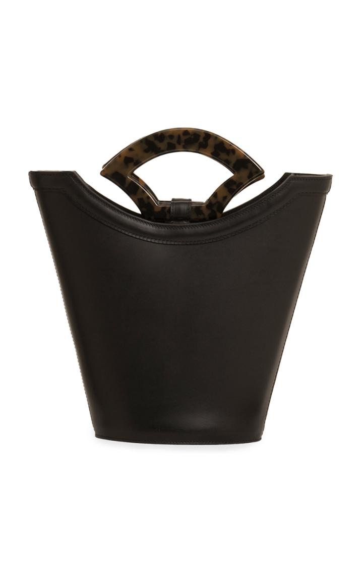 Usisi Rollo Veg Tan Leather Bucket Bag